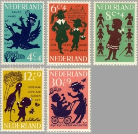 NEDERLAND 1963 NVPH SERIE 802 KINDERZEGELS