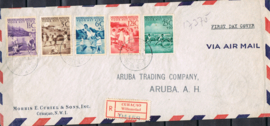 ANTILLEN 1951 FDC VL 5a Expert Cat.  OPEN