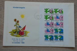 1968 NEDERLAND NVPH FDC KINDERZEGELS BLOK 917 'S-GRAVENHAGE