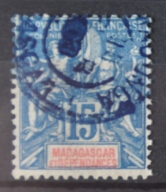 P 250 ++ MADAGASCAR 1896 CANCELLED USED