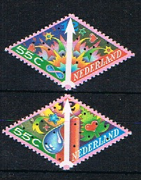 NEDERLAND 1993 NVPH 1579-80 ++ DECEMBERZEGELS KERST