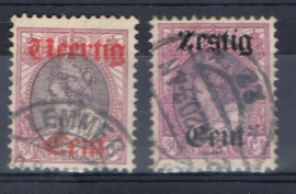 NEDERLAND 1919 NVPH 102-103 GESTEMPELD ++ A 519