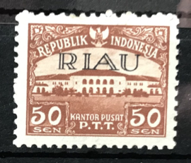 RIAU 1954 ZBL 11 MET KEURMERK POSTFRIS