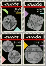 ARUBA 1988 NVPH SERIE 40 MUNT COINS MUNZE