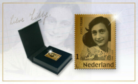 NEDERLAND GOUDEN ZEGEL ANNE FRANK LIMITED EDITION