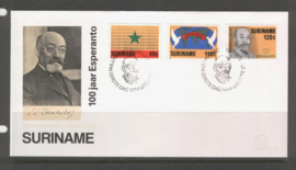 REP. SURINAME ZBL FDC E111 TAAL ESPERANTO