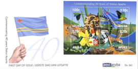 ARUBA 2026 FDC E 265 STATUS APARTE