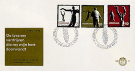 NEDERLAND 1965 FDC E71 OPEN KLEP ++ VOORBEELD SCAN