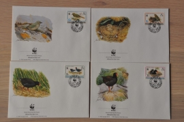 227 ++ FDC WWF WNF WERELD NATUUR FONDS ++ TRISTAN DA CUNHA VOGELS BIRDS