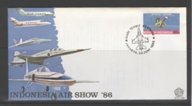 INDONESIË 1986 FDC 184 LUCHTVAART