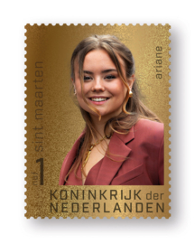 ST. MAARTEN 2025 GOUDEN ZEGEL ARIANE ++ LEES!!