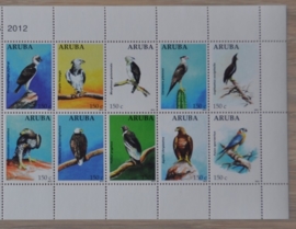 ARUBA 2012 NVPH SERIE 584 VOGELS BIRDS ADELAARS EAGLES