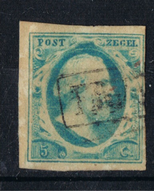 NEDERLAND 1852 NVPH 1 GESTEMPELD ++ P 320