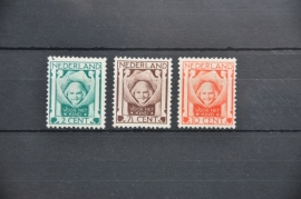 NEDERLAND 1924 NVPH 141-143 ONGEBRUIKT ++ O 078