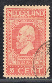 NEDERLAND 1913 NVPH 92 GESTEMPELD ++ S 001