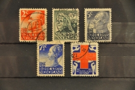 NEDERLAND 1927 NVPH 203-07 GESTEMPELD ++ J 22