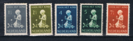 NEDERLAND 1940 NVPH 374-78 PLAK(REST) ++ K 137