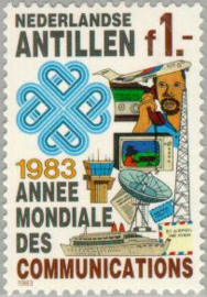 ANTILLEN 1983 NVPH SERIE 741 COMMUNICATIE
