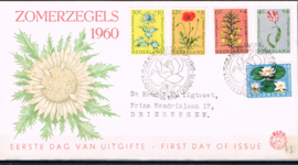 NEDERLAND 1960 FDC E43 GESLOTEN KLEP