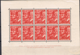 NEDERLAND 1942 NVPH 402-403 VELLEN PLAK(REST) ++ D(A) 130