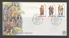 INDONESIË 1987 FDC 193 KLEDING