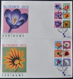 REP. SURINAME ZBL FDC E 363 AB BLOEMEN FLOWERS