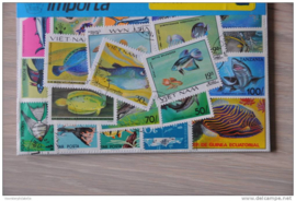 Importa Postzegelpakket 25 vissen ++ 26