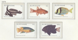 REP. SURINAME 1979 ZBL SERIE 172 VISSEN FISHES