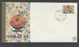 INDONESIË 1982 FDC 123-4 VOETBAL