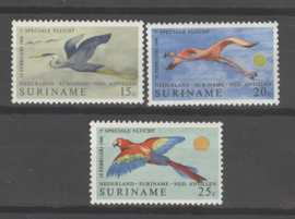 SURINAME POSTFRIS NVPH 553-55 VOGELS BIRDS