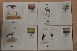 270 + FDC WWF WNF WERELD NATUUR FONDS ++ MALAWI VOGELS BIRDS