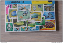 Importa Postzegelpakket 25 vissen ++ 25