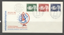 ANTILLEN 1962 FDC E 22B SCHAKEN OPEN