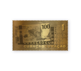 CURACAO 2025 GOUDEN ZEGEL GELD