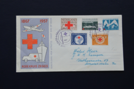 FDC JAARGANG 1957 COMPLEET GEBRUIKT. CAT 119€