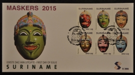 REP. SURINAME ZBL FDC E 390 MASKERS