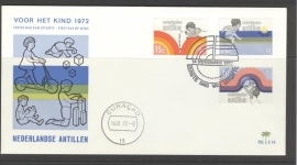 ANTILLEN 1973 FDC E074 KINDERZEGELS