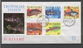 REP. SURINAME ZBL FDC E024A VISSEN FISHES