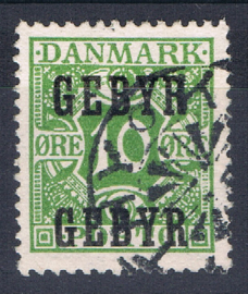 1923  verreken Michel 14 gestempeld ++ C 345