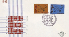 NEDERLAND 1965 FDC E75 OPEN KLEP ++ VOORBEELD SCAN