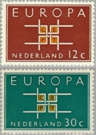 NEDERLAND 1963 NVPH SERIE 800 EUROPA CEPT