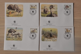 204 ++ FDC WWF WNF WERELD NATUUR FONDS ++ URUGUAY STRUISVOGEL