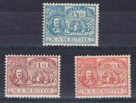 NEDERLAND 1907 NVPH 87-89 ONGEBRUIKT ++ F 385