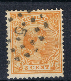 NEDERLAND 1891 NVPH 34 GESTEMPELD ++ J 348