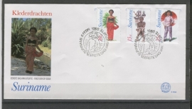 REP. SURINAME ZBL FDC E039AB KLEDERDRACHTEN