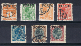 1921  Michel 1-7 gestempeld ++ C 342