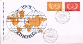 SURINAME  NVPH FDC E 37VBa gesloten klep