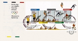 NEDERLAND NVPH FDC E290 OLYMPISCHE SPELEN OLYMPICS