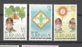 SURINAME POSTFRIS NVPH 627-29 SCOUTING