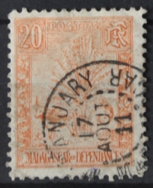 P 253 ++ MADAGASCAR 1903 CANCELLED USED